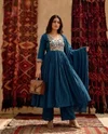 K 1237 By Naisha Mul Chanderi Beads Work Anarkali Suits 